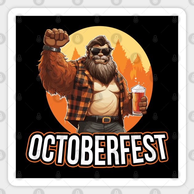 Octoberfest Bigfoot Magnet by PaulJus